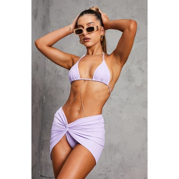 White Fox Boutique Other - White Fox Boutique NWT Swim Skirt Lilac M/L